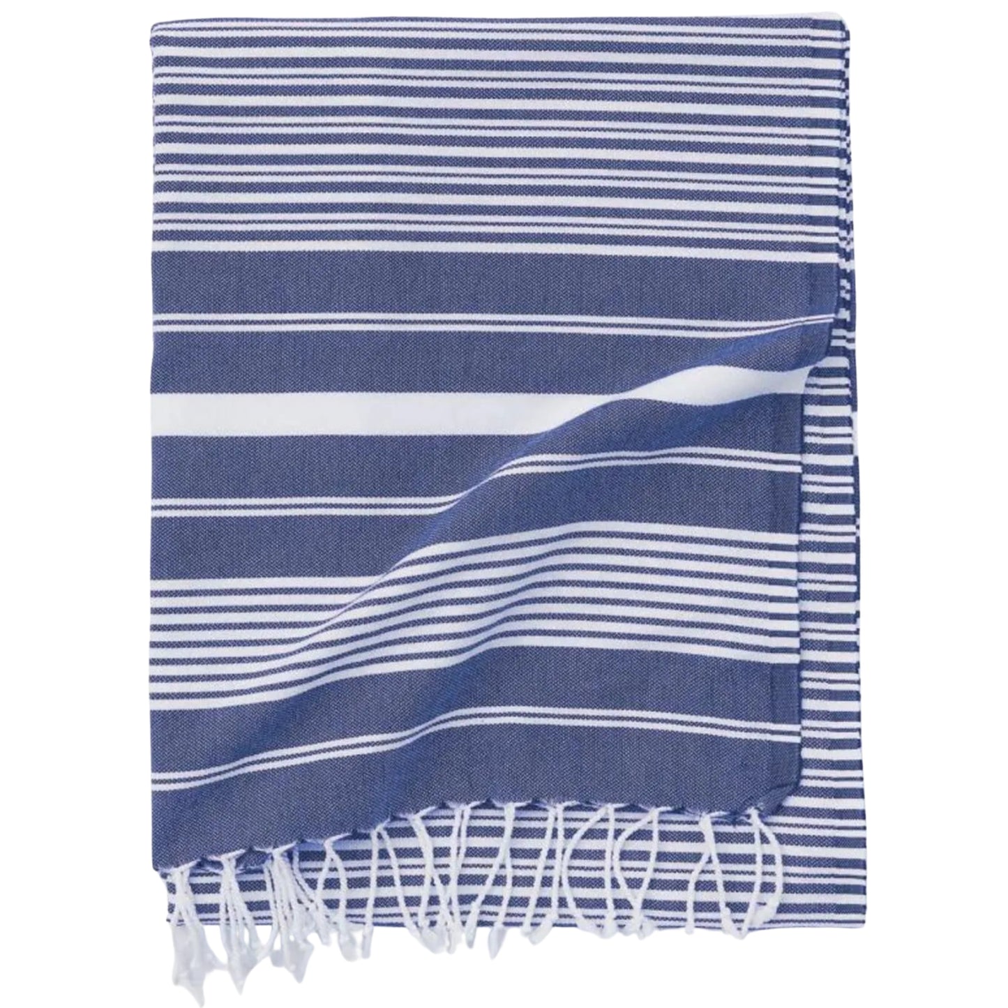 Bulk Turkish Beach Towels Maryon Striped Bulk Pack of 10 Blue