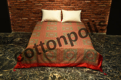 Wholesale Luxury Satin Bedspreads and Sets, 100% Cotton Traditional Design Turkish Blankets by Cottonpolis