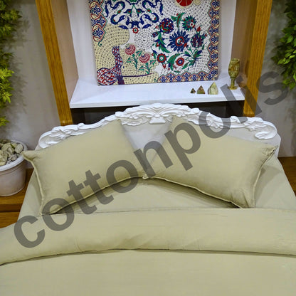 Wholesale Muslin Solid Color Duvet Cover and Sets, Organic 100% Turkish Cotton Bedding Sets by Cottonpolis