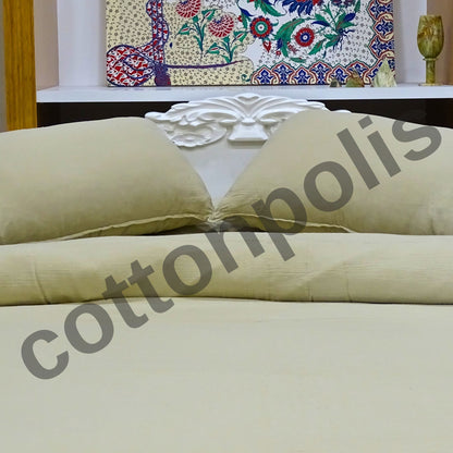 Wholesale Muslin Solid Color Duvet Cover and Sets, Organic 100% Turkish Cotton Bedding Sets by Cottonpolis