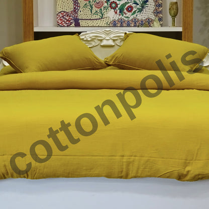 Wholesale Muslin Solid Color Duvet Cover and Sets, Organic 100% Turkish Cotton Bedding Sets by Cottonpolis