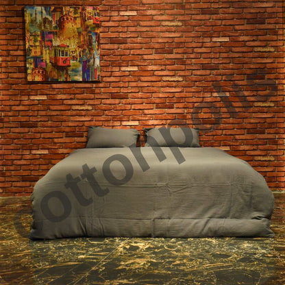 Wholesale Muslin Solid Color Duvet Cover and Sets, Organic 100% Turkish Cotton Bedding Sets by Cottonpolis