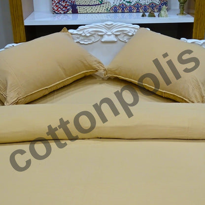 Wholesale Muslin Solid Color Duvet Cover and Sets, Organic 100% Turkish Cotton Bedding Sets by Cottonpolis