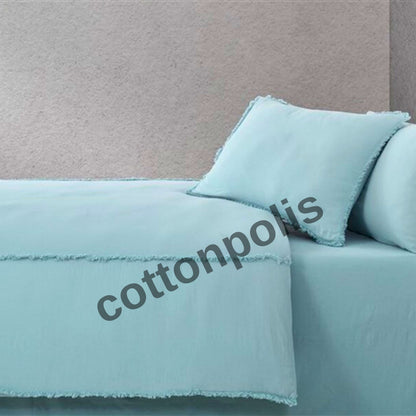 Wholesale Muslin with Fringed Duvet Cover and Sets, Organic 100% Turkish Cotton Bedding Sets by Cottonpolis