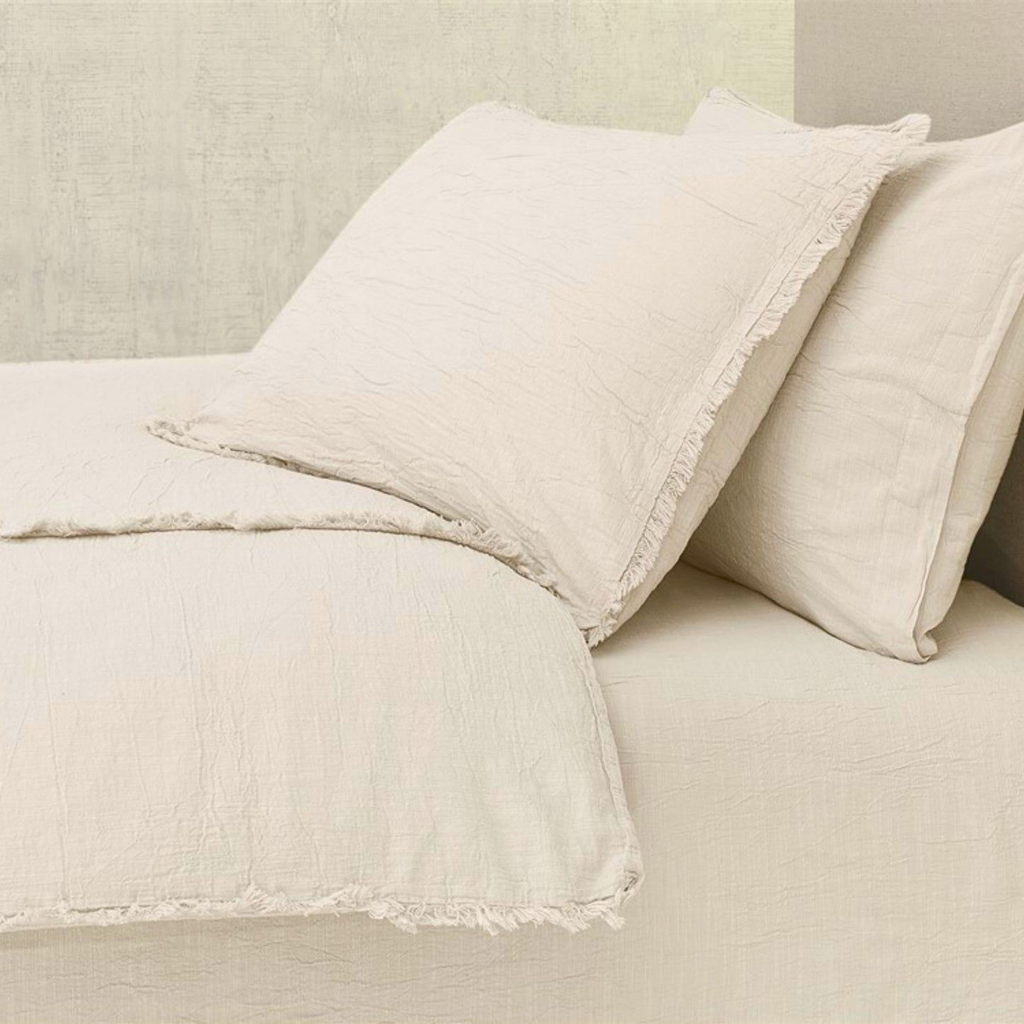 Wholesale Muslin with Fringed Duvet Cover and Sets, Organic 100% Turkish Cotton Bedding Sets by Cottonpolis