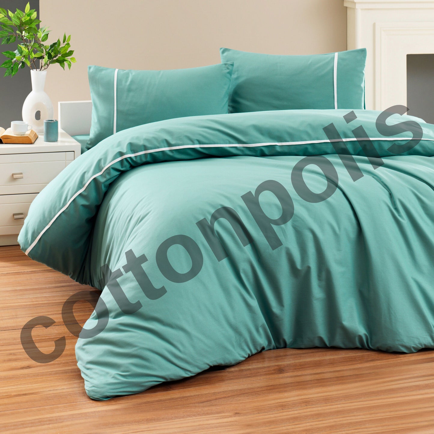 Wholesale Striped Plain Duvet Cover and Sets, Organic 100% Turkish Cotton Bedding Sets by Cottonpolis