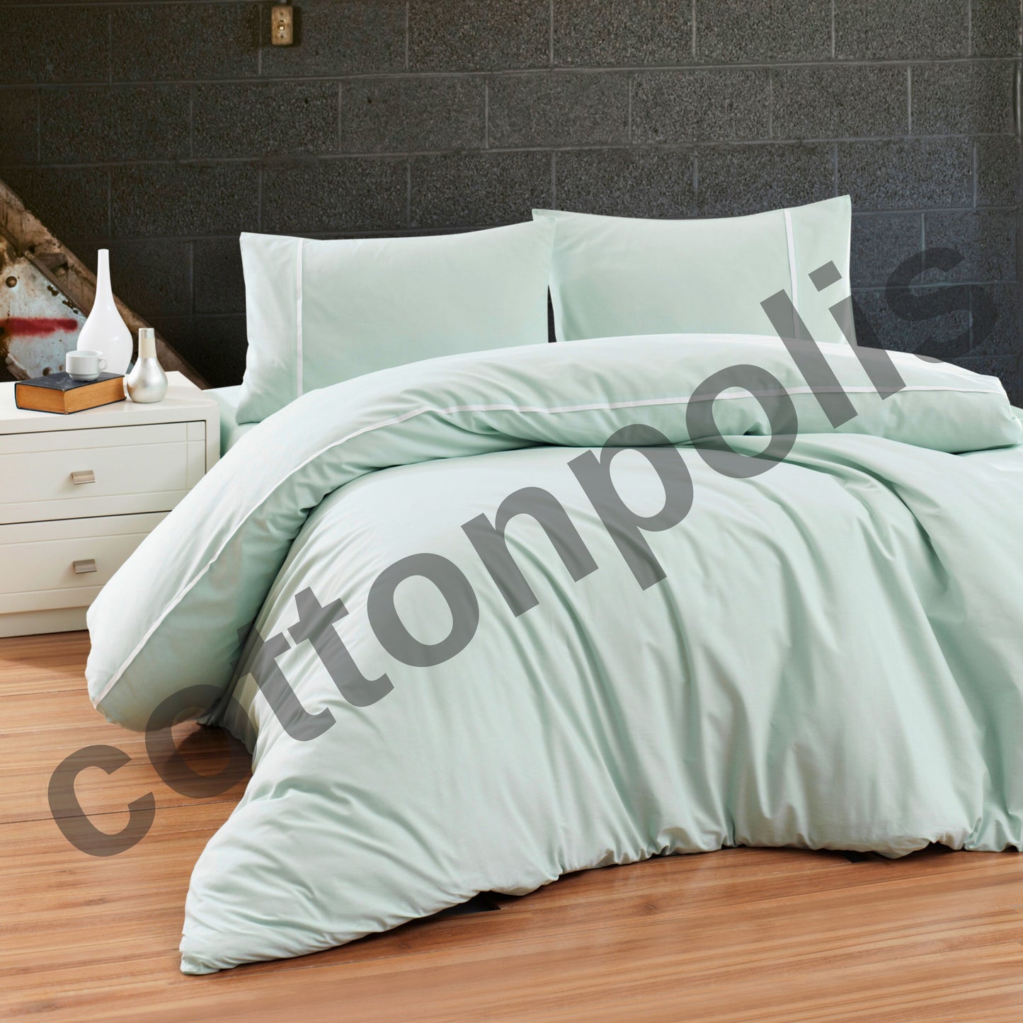 Wholesale Striped Plain Duvet Cover and Sets, Organic 100% Turkish Cotton Bedding Sets by Cottonpolis