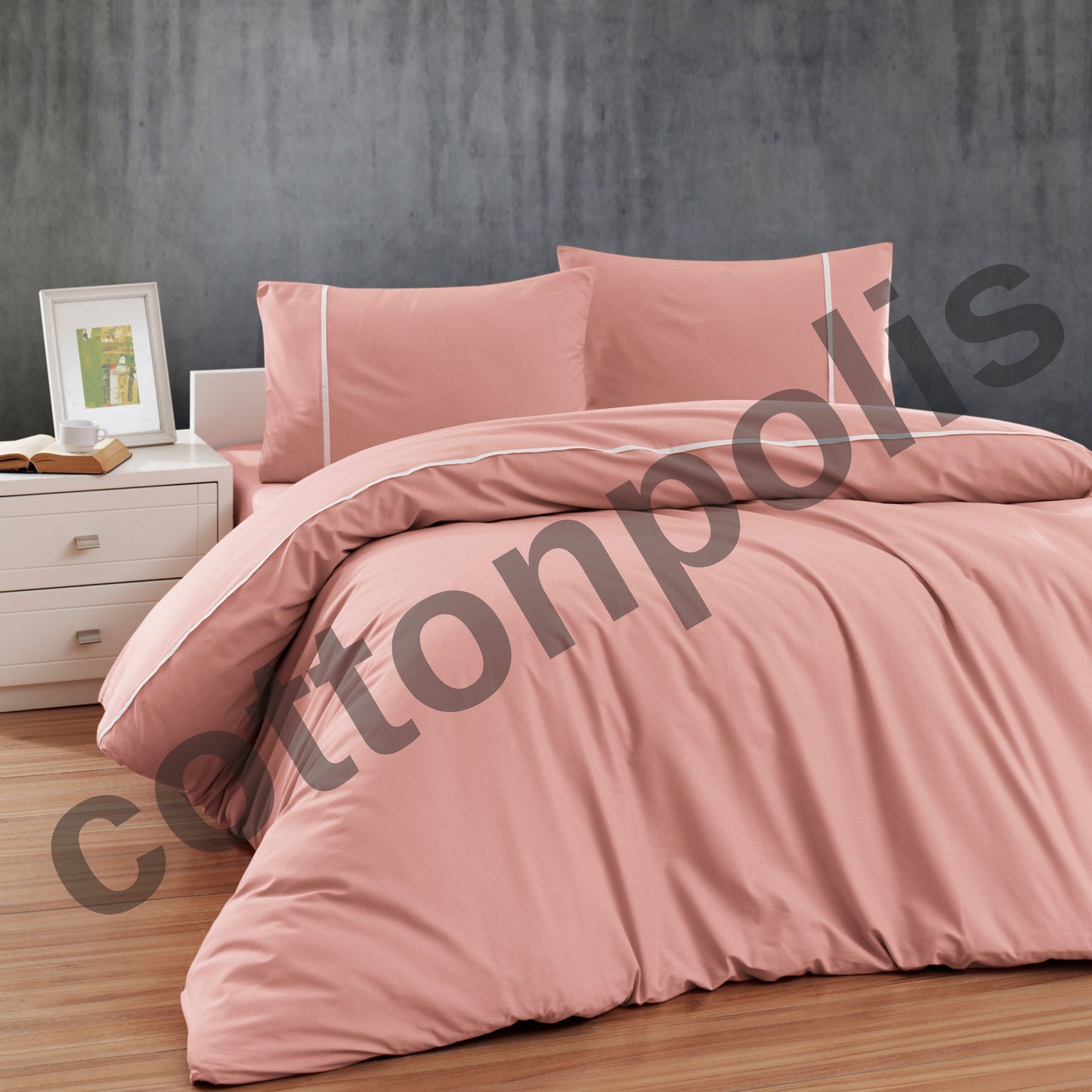 Wholesale Striped Plain Duvet Cover and Sets, Organic 100% Turkish Cotton Bedding Sets by Cottonpolis