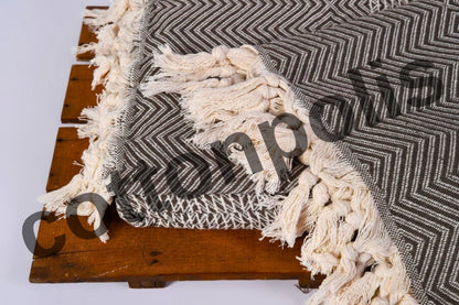 Wholesale Turkish Blankets Diamond-Big Bedspreads 100% Cotton by Cottonpolis