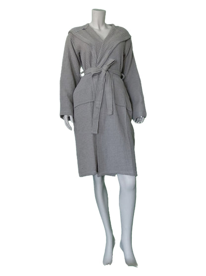 Wholesale Waffle Robes Hooded 100% Turkish Cotton Waffle Bathrobes by Cottonpolis