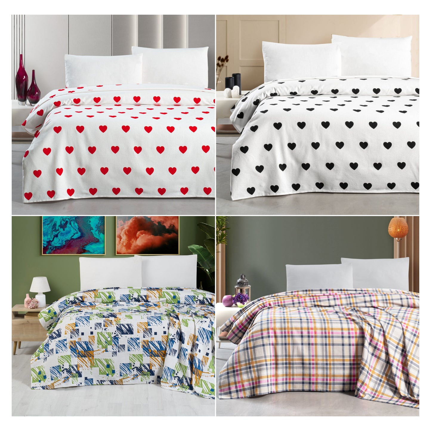 Wholesale Pique Bedspreads 100% Turkish Cotton Bedding Sets by Cottonpolis