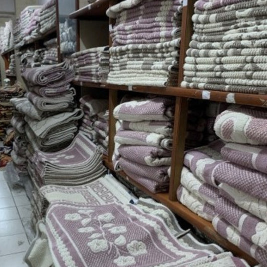 ⚡ Super Deal Stock Lots Wholesale Cotton Bath Mats - 40ft Container Ready to Ship!-1